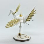 Paper Crane Sculpture Cranette Glitter Wings
