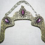 Purse Frame with Amyathists and Butterflies